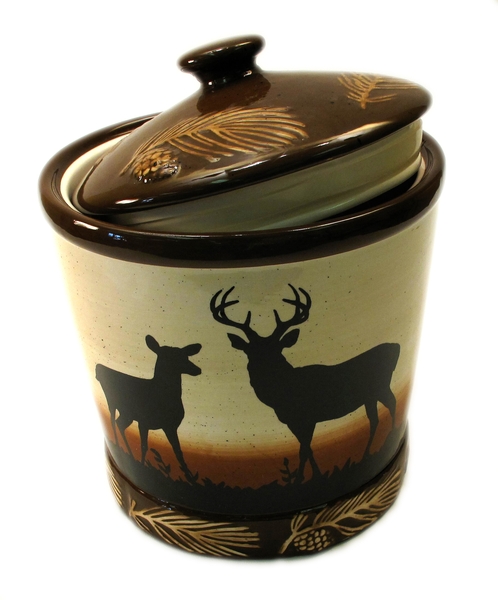 Silhouette Deer Cookie Jar