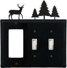 Deer - Pine Trees Light Switch/Outlet Cover